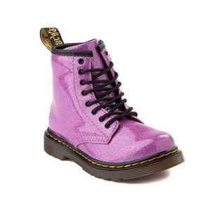 Dr Marten glitter boots pink size 9 toddler